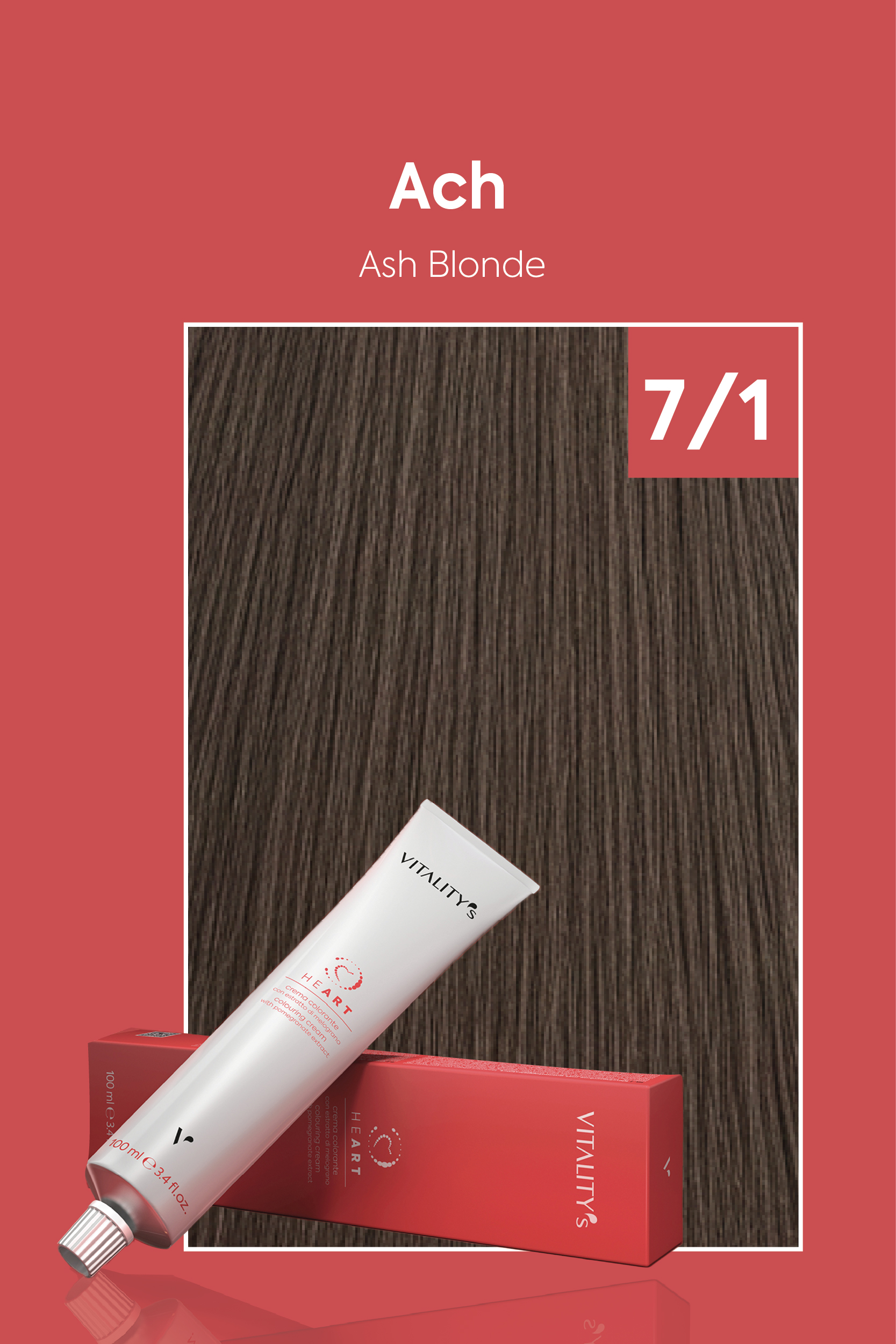 صبغة شعر من فيتاليتي رقم 7/1 اشقر رمادي
