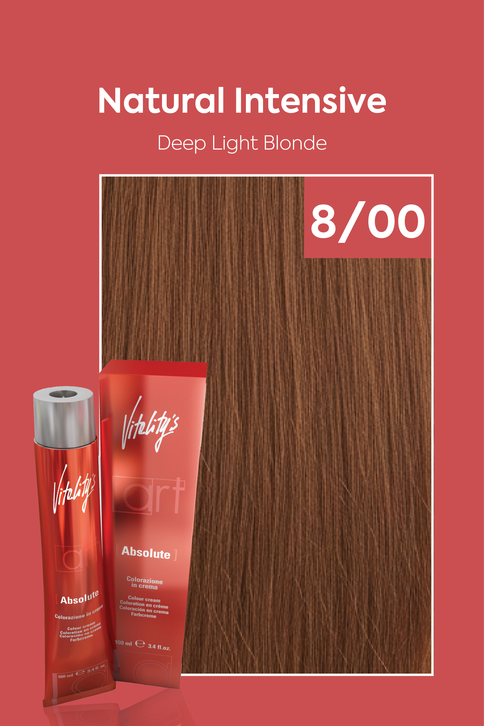 صبغة شعر من فيتاليتي رقم 8/00 اشقر فاتح عميق