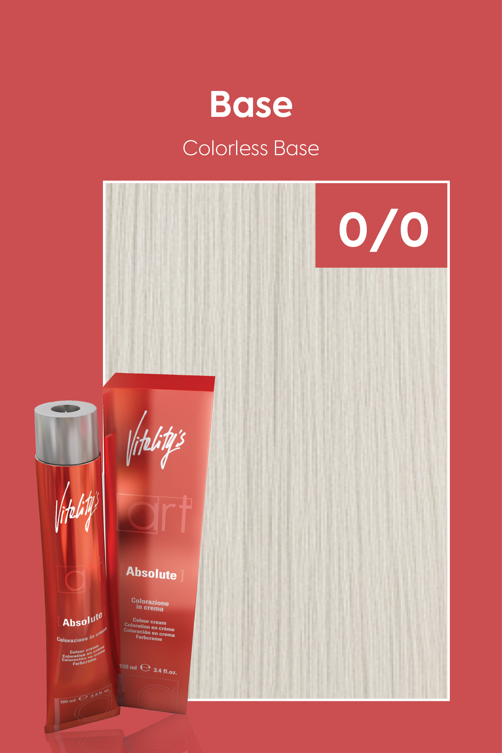 صبغة شعر من فيتاليتي رقم 0/0 قاعدة بدون لون